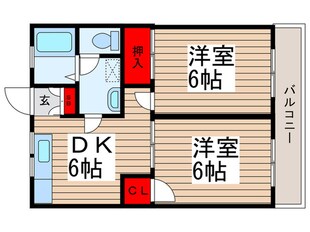 キャッスル奥戸の物件間取画像